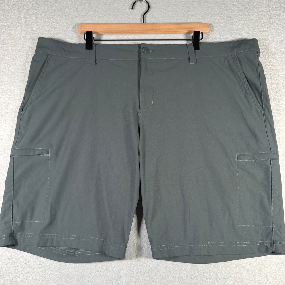 Willit Men Performance Cargo Golf Shorts Dark Gray 42W 10 Inch Inseam Tech Short